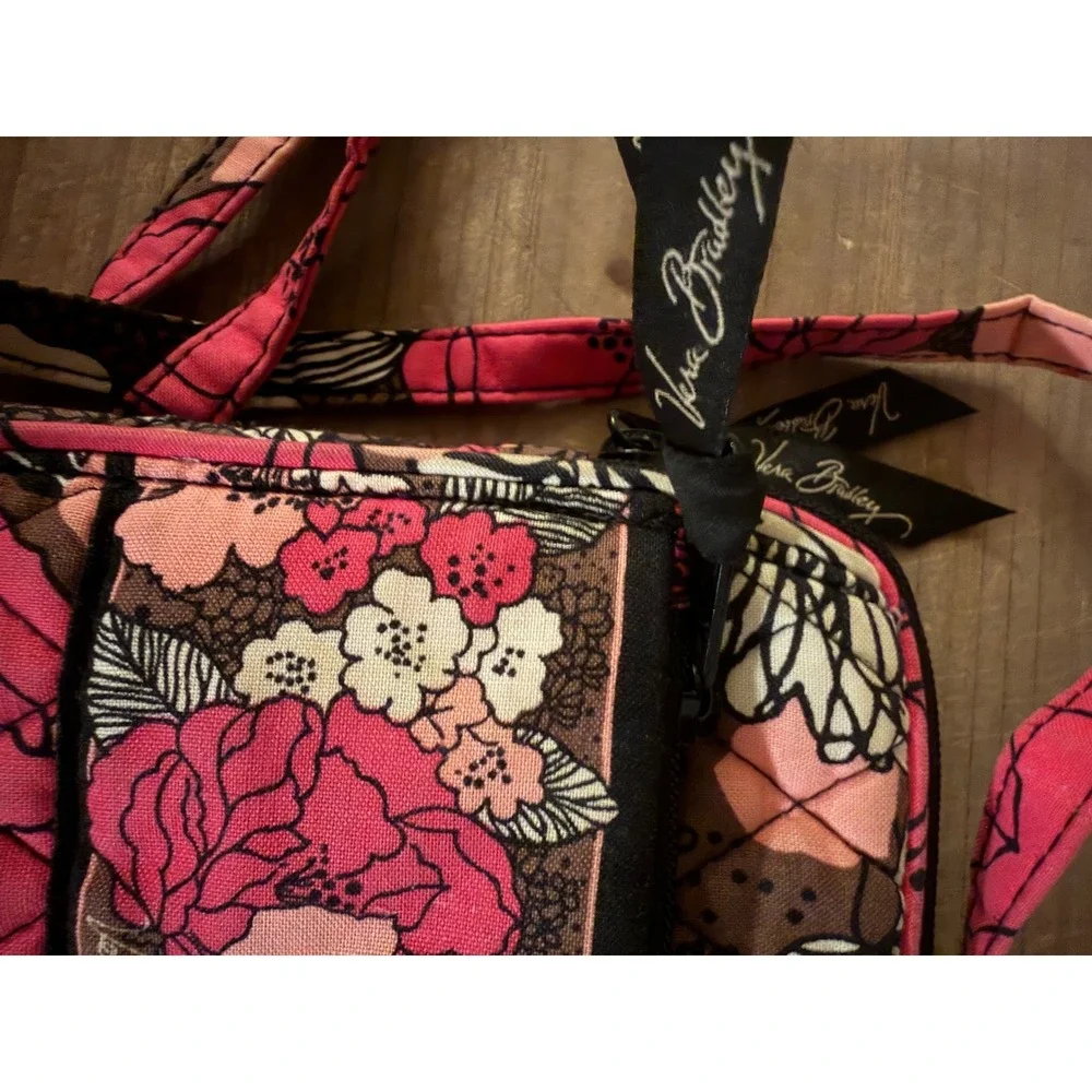 Vera Bradley Night and Day Floral Quilted Cotton Crossbody Bag Wallet Purse